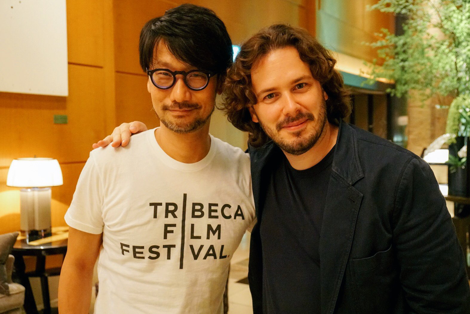 Hideo Kojima et Edgar Wright à Tokyo, le 3 août 2017