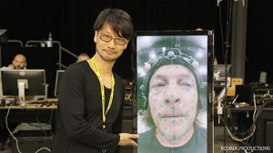 Hideo Kojima et Norman Reedus pour la création du trailer de l'E3 2016 de Death Stranding, les 22 et 23 mars 2016