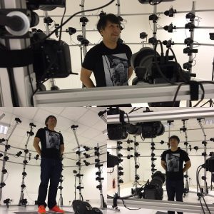 Ken Imaizumi en séance de scanning 3D, le 21 août 2016
