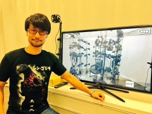 Hideo Kojima en séance de scanning 3D, le 11 septembre 2016