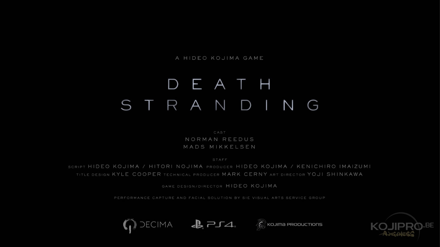 Trailer de Death Stranding – The Game Awards 2016 (01/12/2016)