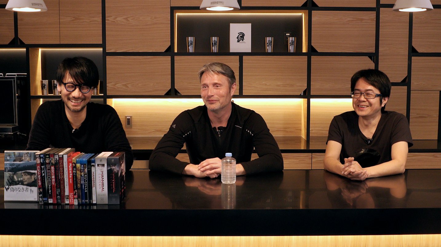 Hideo Kojima, Mads Mikkelsen et Kenji Yano, le 25 janvier 2017
