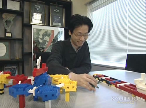 Hideo Kojima et ses Lego pour Metal Gear Solid 2 : Sons of Liberty