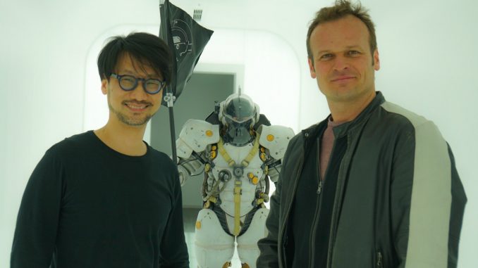 Hideo Kojima et Hermen Hulst chez Kojima Productions, le 29 mars 2017