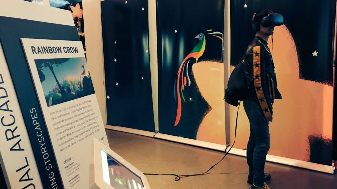 Hideo Kojima au Virtual Arcade du Tribeca Games Festival, le 28 avril 2017