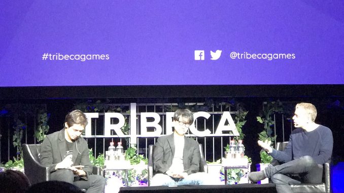 Hideo Kojima à New York pour le Tribeca Games Festival, le 29 avril 2017