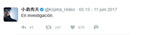 Twitter Hideo Kojima