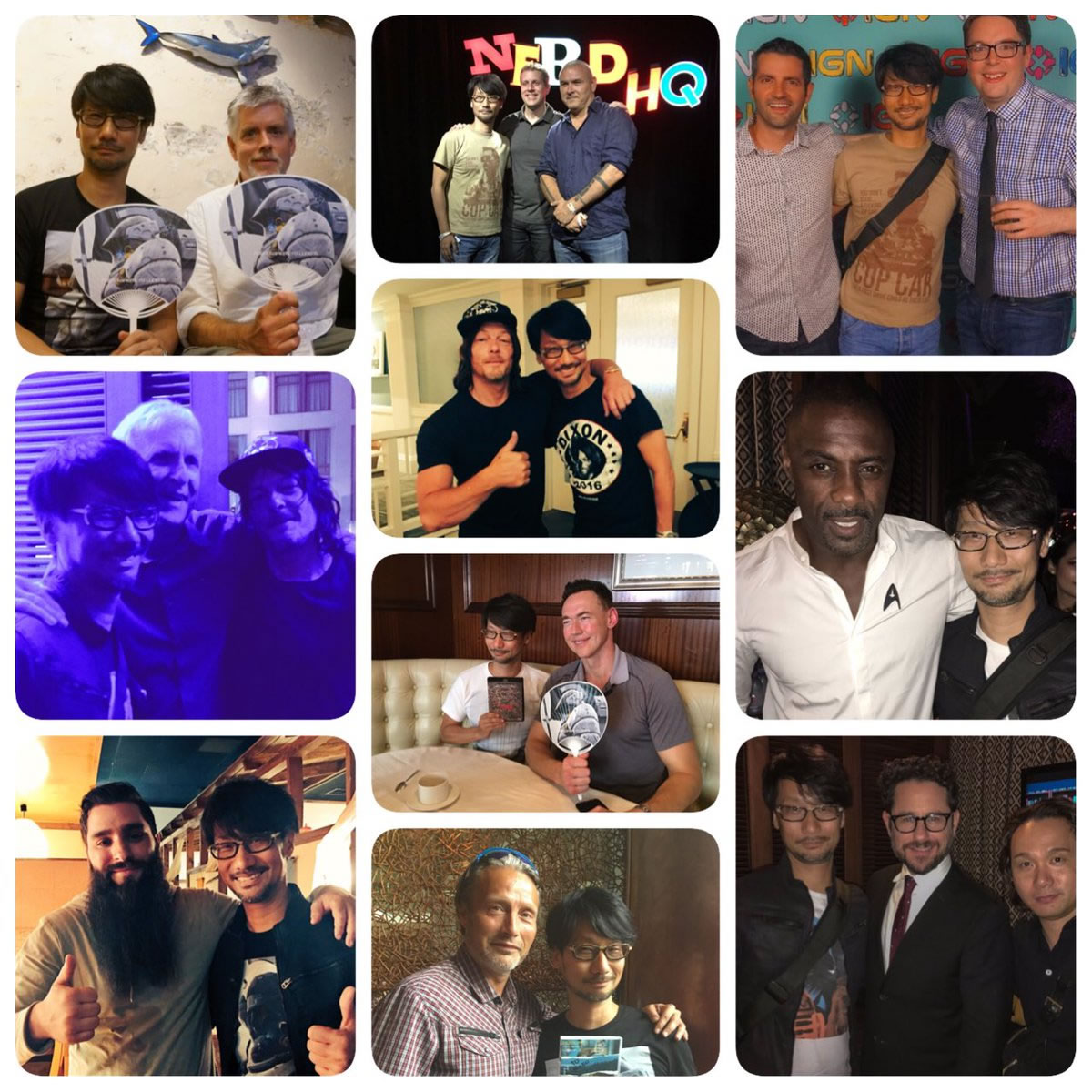 Rencontres de Hideo Kojima lors de la Comic-con de San Diego 2016