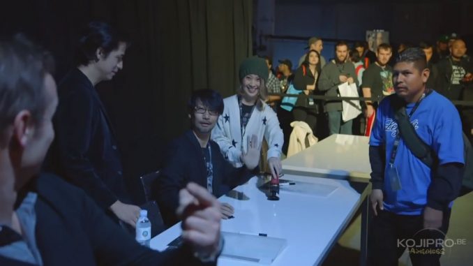 Hermen Hulst, Ken Mendoza, Hideo Kojima et Ayako Terashima - PlayStation Experience, le 3 décembre 2016