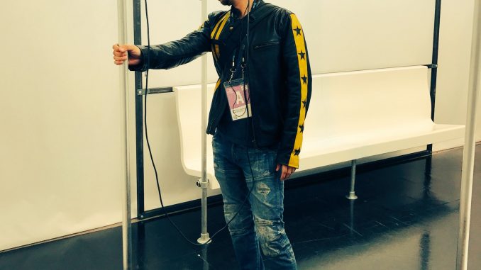 Hideo Kojima au Virtual Arcade du Tribeca Games Festival, le 28 avril 2017