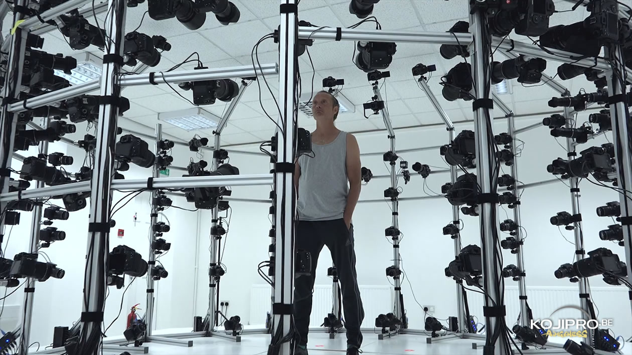 Mads Mikkelsen en séance de scanning 3D pour Death Stranding, le 21 août 2016