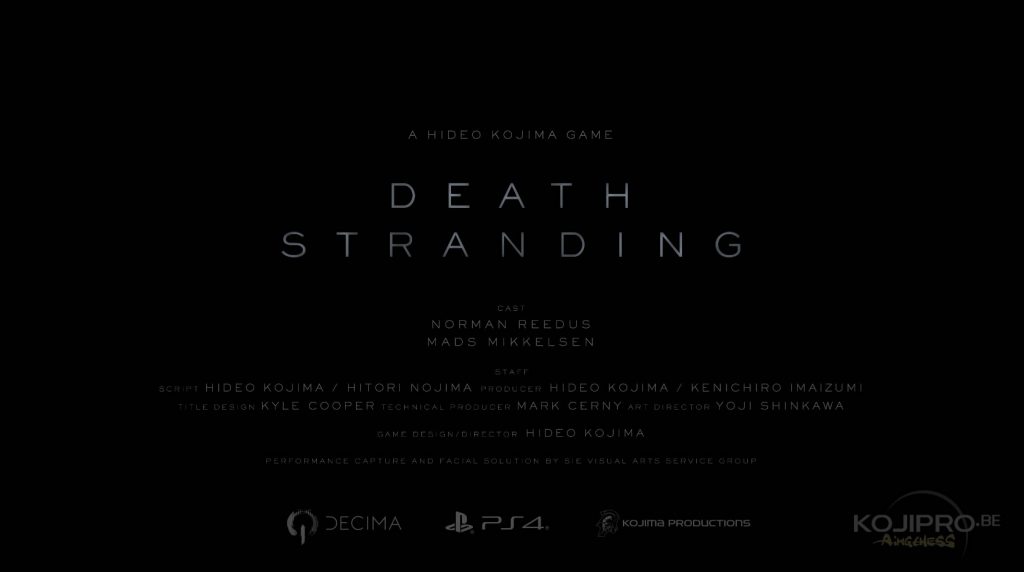 Trailer de Death Stranding – The Game Awards 2017 (07/12/2017)