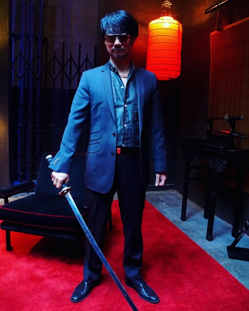 Hideo Kojima sur le tournage de « Too Old To Die Young », le 22 février 2018