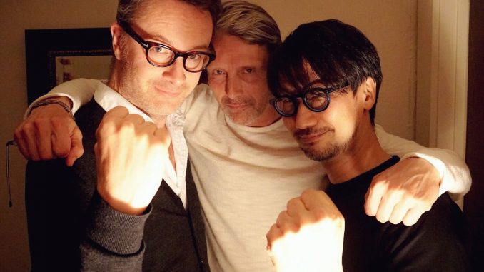Nicolas Winding Refn, Mads Mikkelsen et Hideo Kojima, le 11 avril 2018